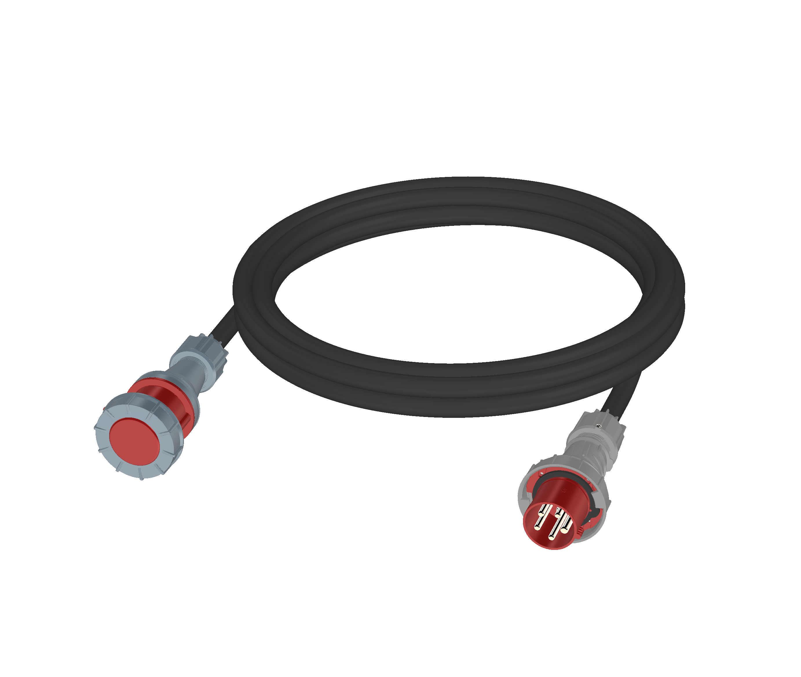 Удлинитель силового кабеля 380V CEE 63A/5p - CEE 63A/5p IP67