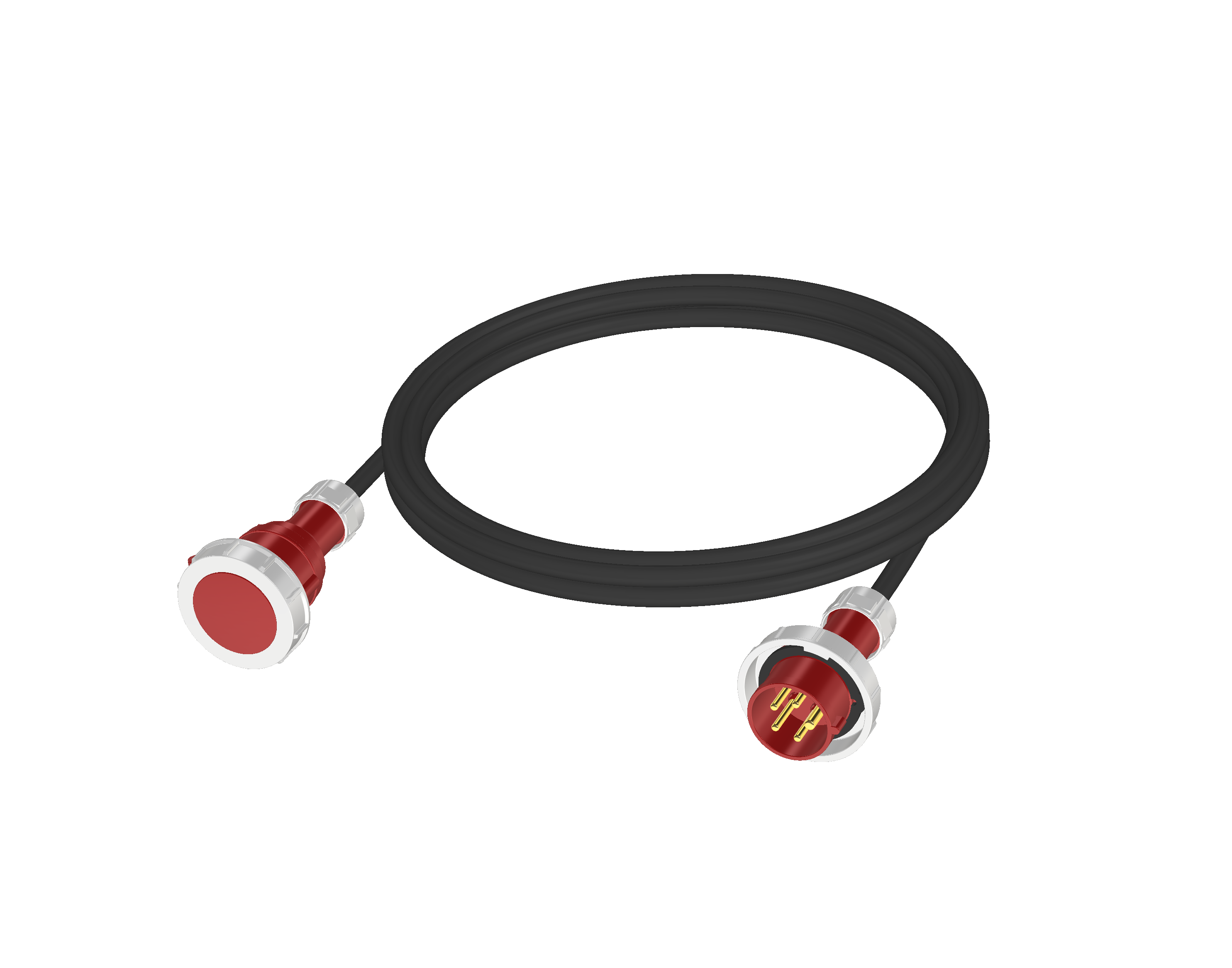 Удлинитель силового кабеля 380V CEE 16A/5p - CEE 16A/5p IP67