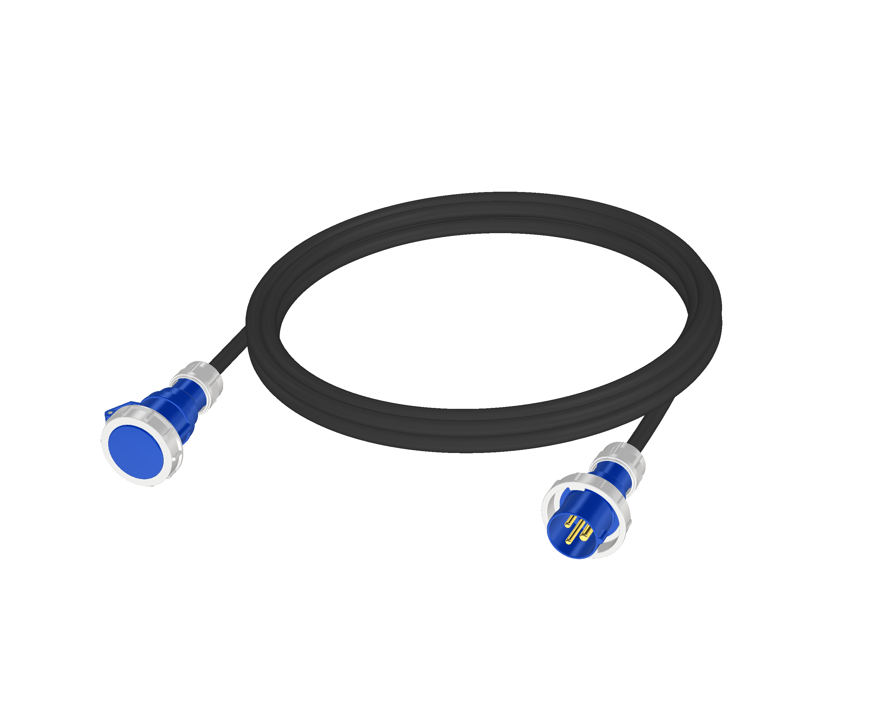 Удлинитель силового кабеля 220V CEE 32A/3p - CEE 32A/3p IP67