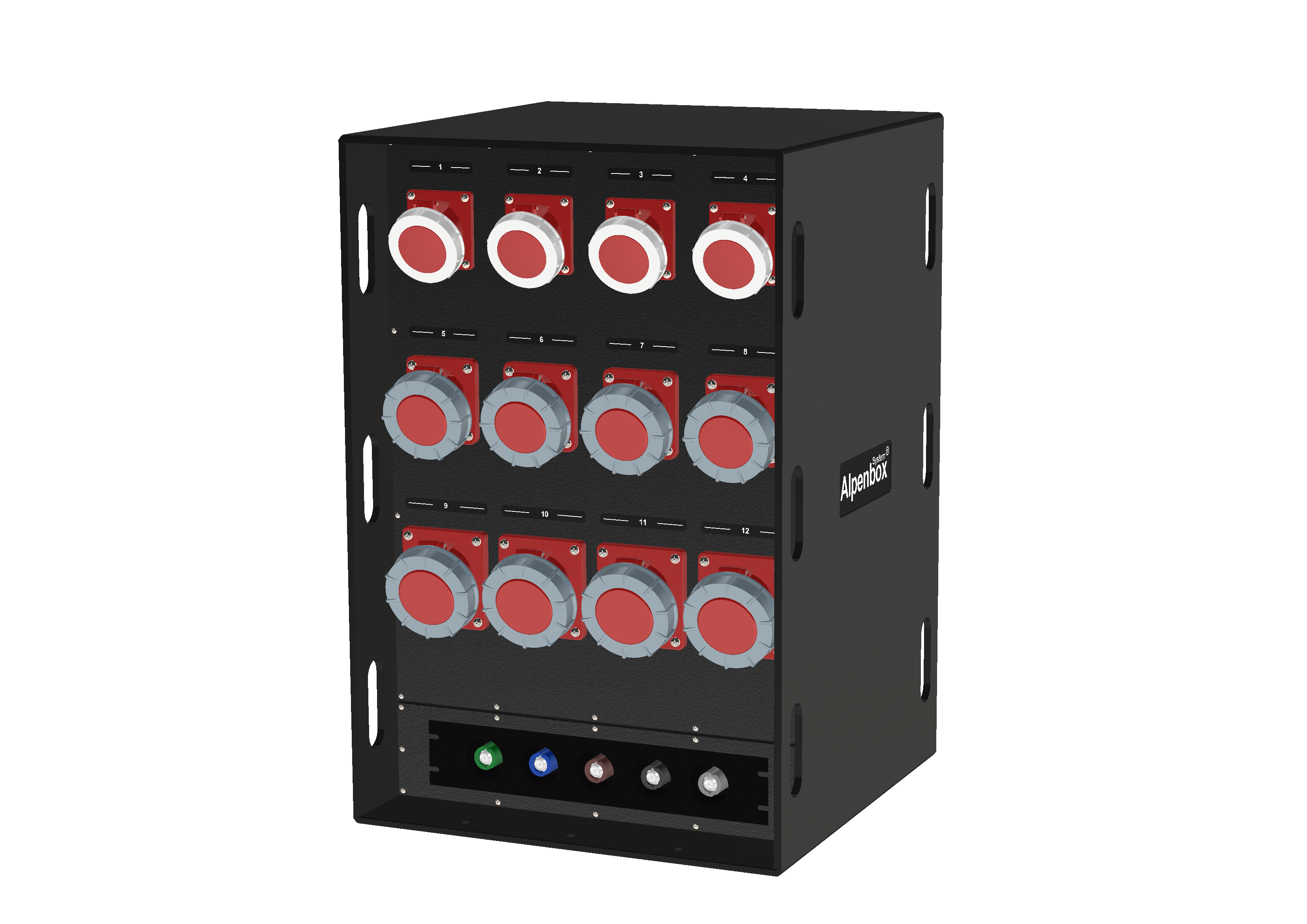 Распределительное устройство AlpenBox 400А/5p: 125А/5p-4, 63А/5p-4, 32А/5p-4