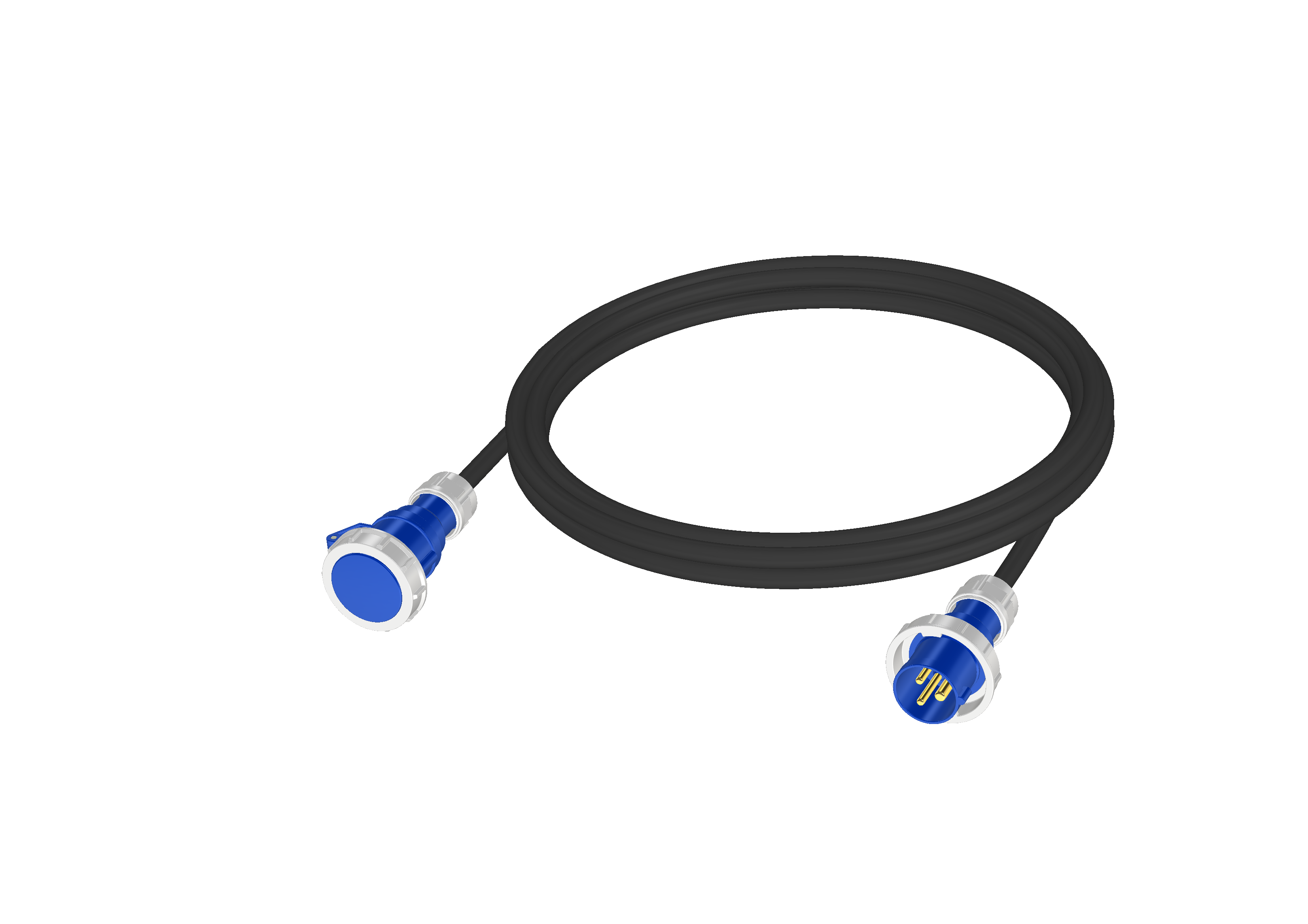 Удлинитель силового кабеля 220V CEE 16A/3p - CEE 16A/3p IP67